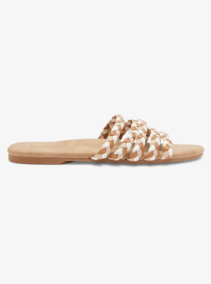 Roxy Sandals Olina Slide Sandals Browntan 8211 Womens