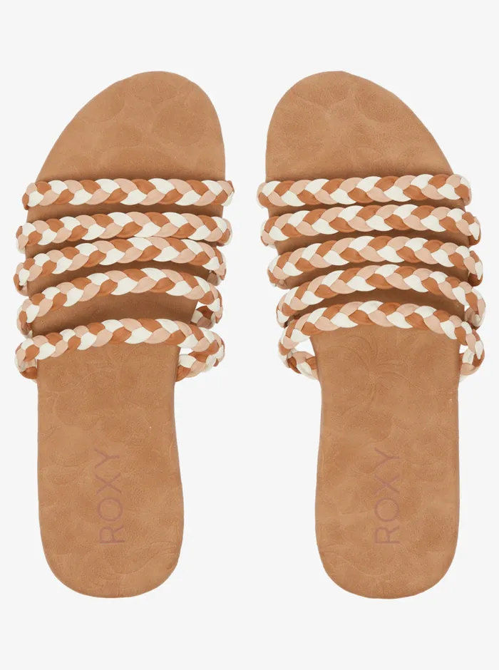 Roxy Sandals Olina Slide Sandals Browntan 8211 Womens