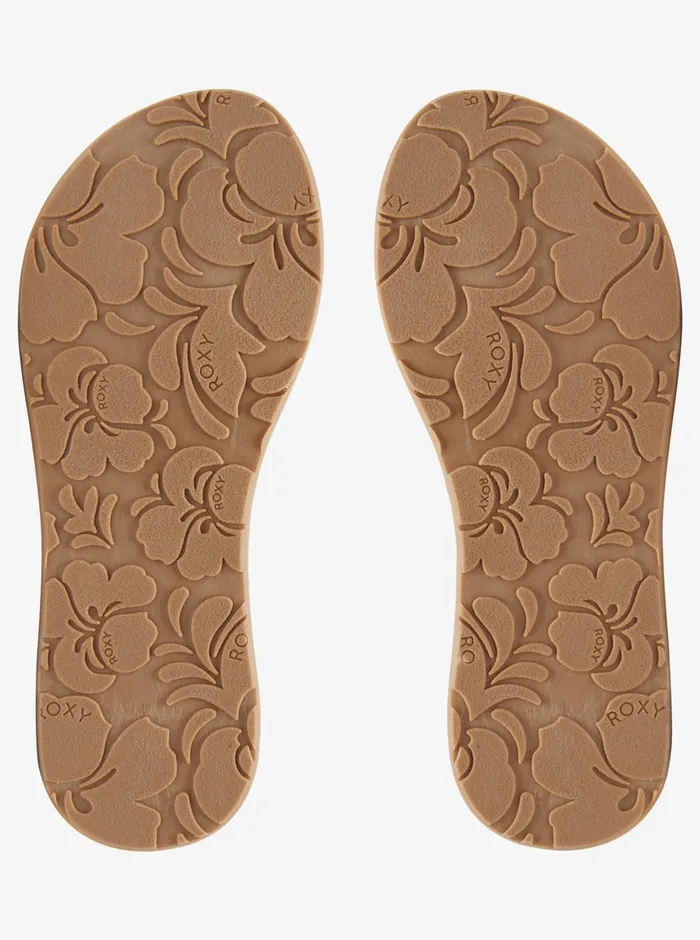 Roxy Sandals Porto Raffia FlipFlops Fall Leaf Multi 8211 Womens