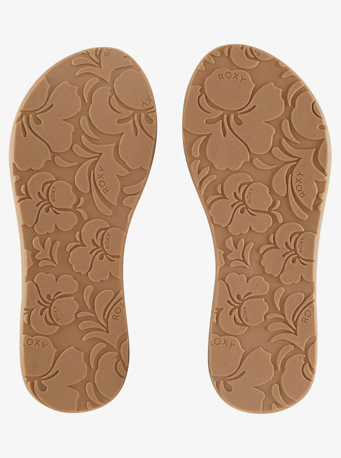 Roxy Sandals Porto Slide Slider Sandals Natural 8211 Womens