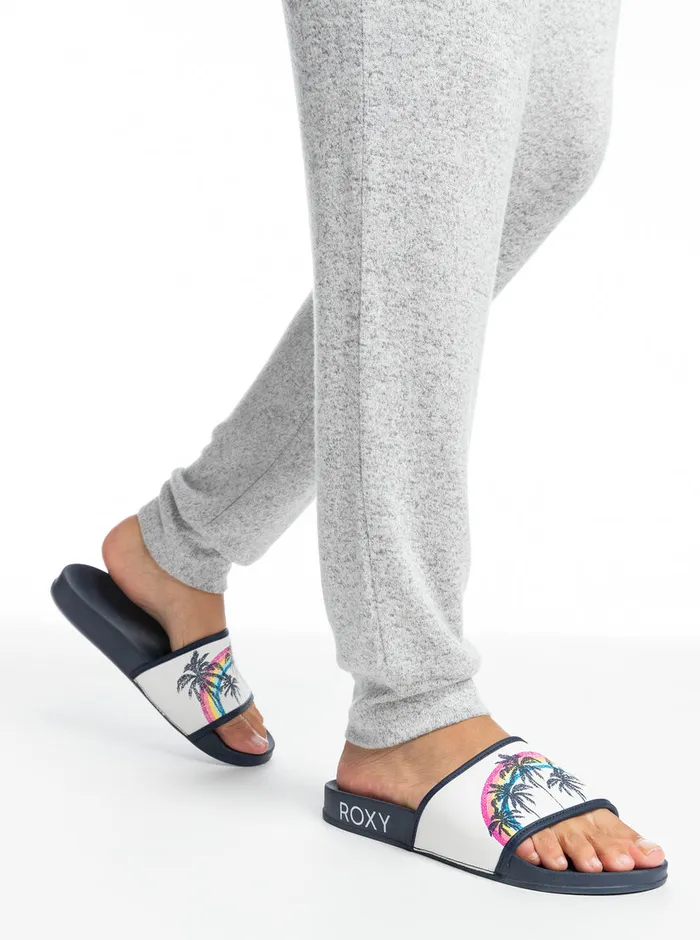 Roxy Sandals Slippy Sandals Blue Indigo 8211 Womens