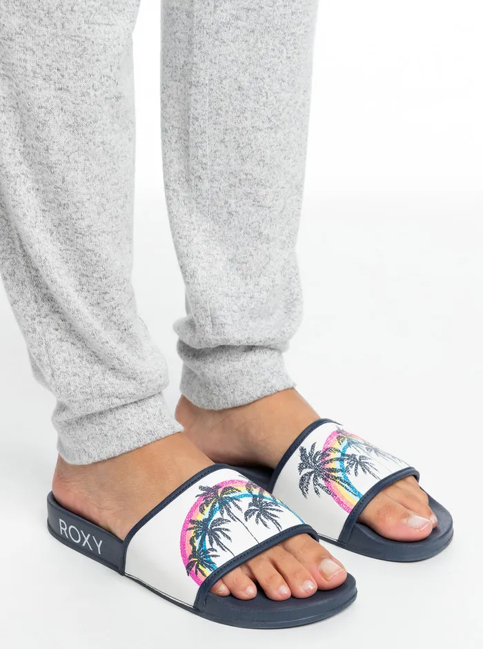 Roxy Sandals Slippy Sandals Blue Indigo 8211 Womens