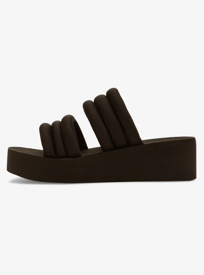 Roxy Sandals Totally Tubular Slide Sandals Black 8211 Womens