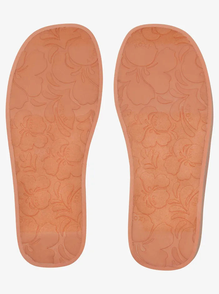 Roxy Sandals Totally Tubular Slide Sandals Peaches 8211 Womens
