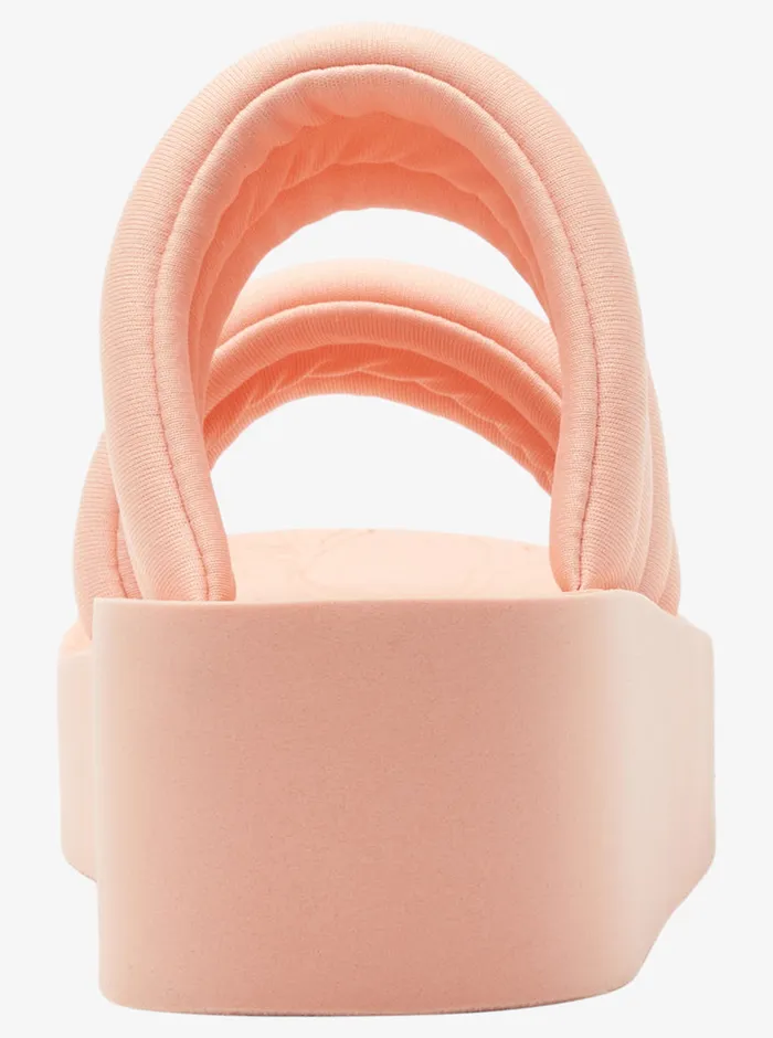 Roxy Sandals Totally Tubular Slide Sandals Peaches 8211 Womens
