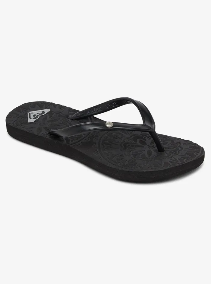 Roxy Shoes and Sandals 416 Antilles FlipFlops Black 8211 Girls