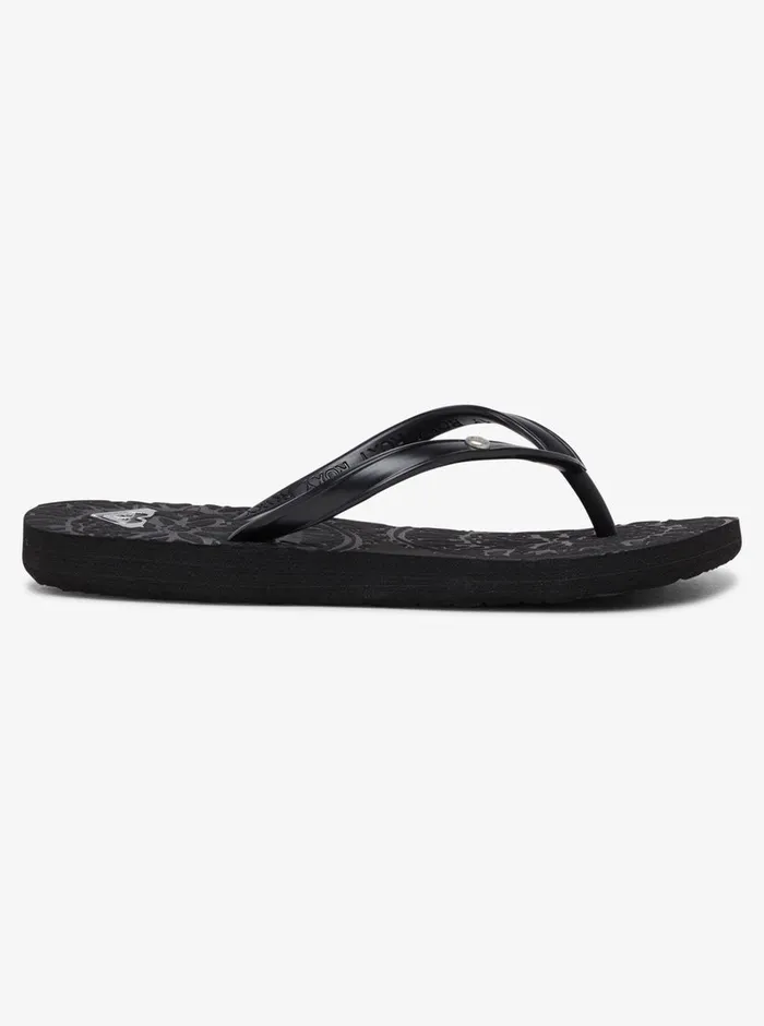 Roxy Shoes and Sandals 416 Antilles FlipFlops Black 8211 Girls