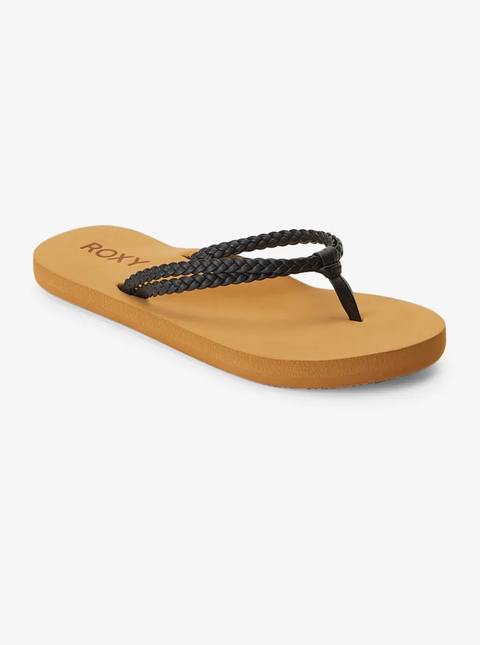 Roxy Shoes and Sandals 416 Costas FlipFlops Black 8211 Girls