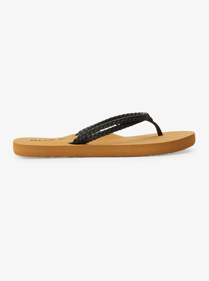 Roxy Shoes and Sandals 416 Costas FlipFlops Black 8211 Girls