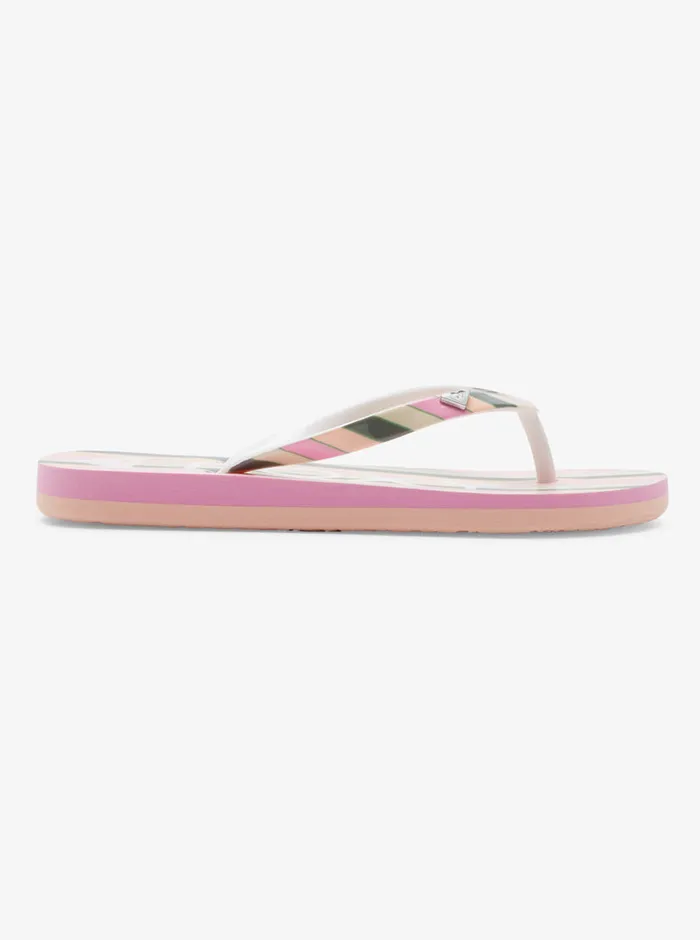 Roxy Shoes and Sandals 416 Pebbles Sandals Greenpink 8211 Girls