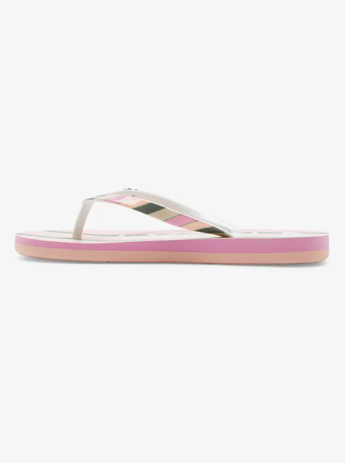 Roxy Shoes and Sandals 416 Pebbles Sandals Greenpink 8211 Girls