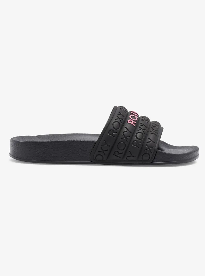 Roxy Shoes and Sandals 416 Slippy WaterFriendly Sandals Black 8211 Girls