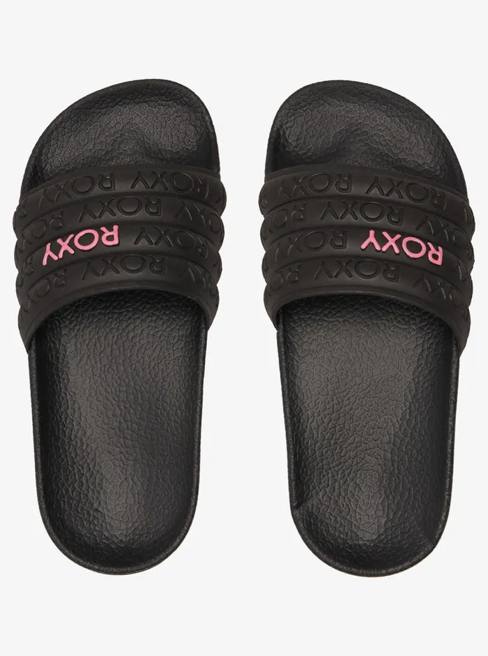 Roxy Shoes and Sandals 416 Slippy WaterFriendly Sandals Black 8211 Girls