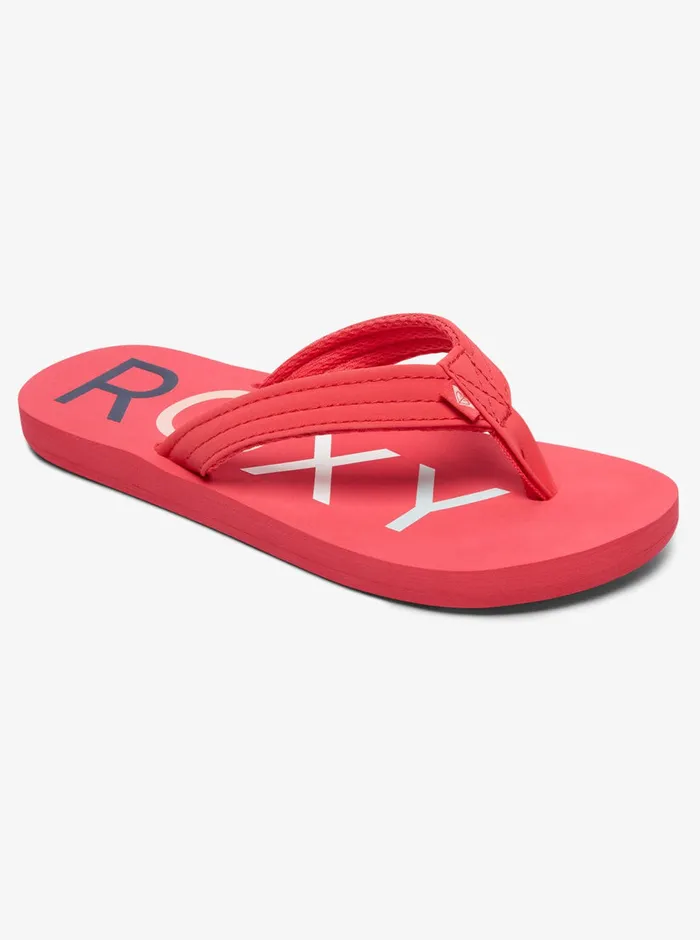 Roxy Shoes and Sandals 416 Vista FlipFlops Berry 8211 Girls