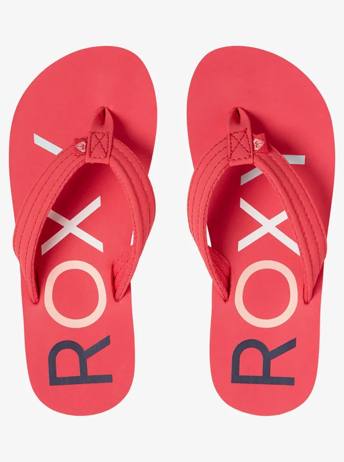 Roxy Shoes and Sandals 416 Vista FlipFlops Berry 8211 Girls