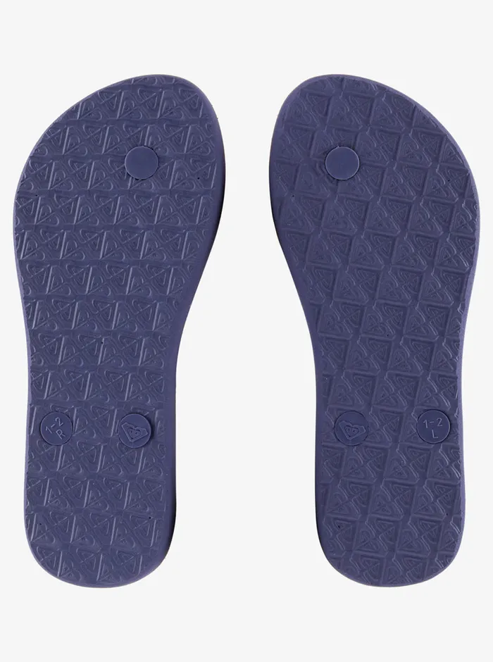 Roxy Shoes and Sandals 416 Viva Stamp Sandals Shady Blueorange 8211 Girls