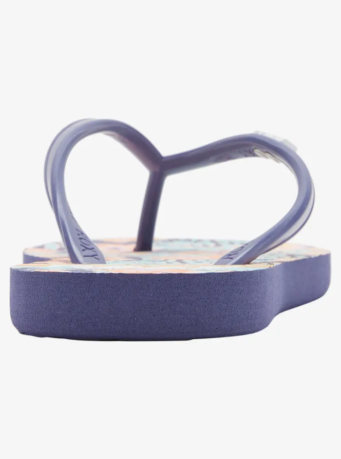Roxy Shoes and Sandals 416 Viva Stamp Sandals Shady Blueorange 8211 Girls