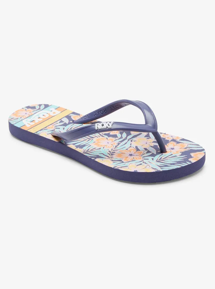 Roxy Shoes and Sandals 416 Viva Stamp Sandals Shady Blueorange 8211 Girls