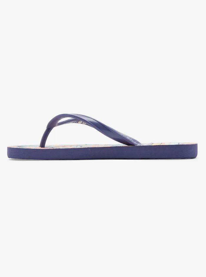 Roxy Shoes and Sandals 416 Viva Stamp Sandals Shady Blueorange 8211 Girls