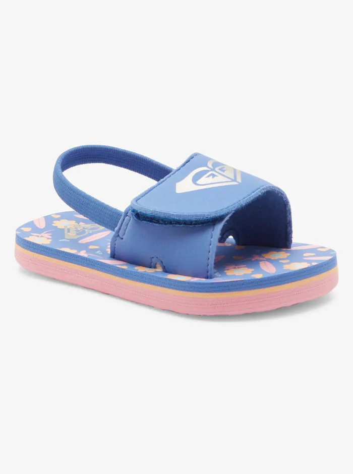 Roxy Shoes and Sandals Toddler039s Finn Sandals Crazy Pinkblue Radiance 8211 Girls
