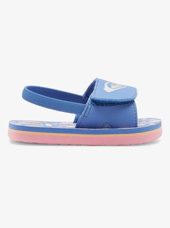 Roxy Shoes and Sandals Toddler039s Finn Sandals Crazy Pinkblue Radiance 8211 Girls