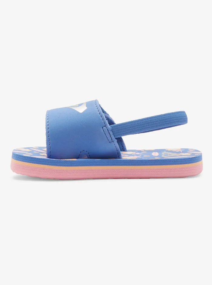Roxy Shoes and Sandals Toddler039s Finn Sandals Crazy Pinkblue Radiance 8211 Girls