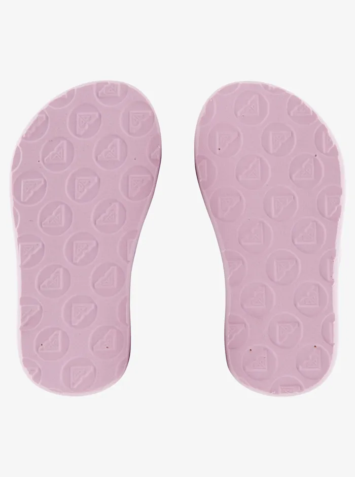 Roxy Shoes and Sandals Toddler039s Vista Loreto Sandals Whitelavender 8211 Girls
