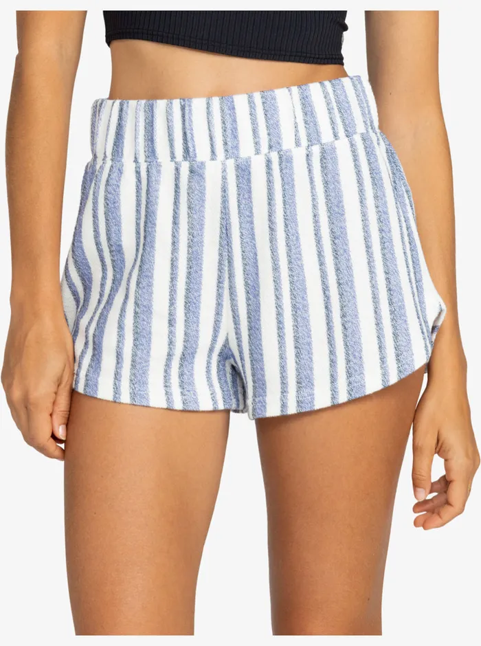 Roxy Shorts Drop A Wave Shorts Bijou Blue Small Silk Stripe 8211 Womens