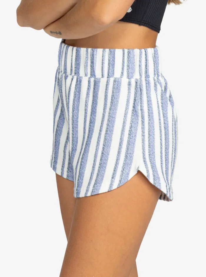 Roxy Shorts Drop A Wave Shorts Bijou Blue Small Silk Stripe 8211 Womens