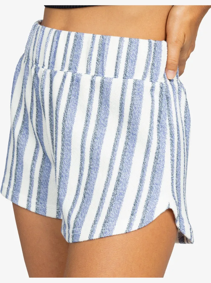 Roxy Shorts Drop A Wave Shorts Bijou Blue Small Silk Stripe 8211 Womens
