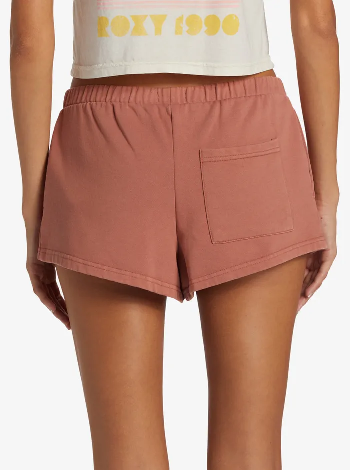 Roxy Shorts Lineup Fleece Sweat Shorts Cedar Wood 8211 Womens