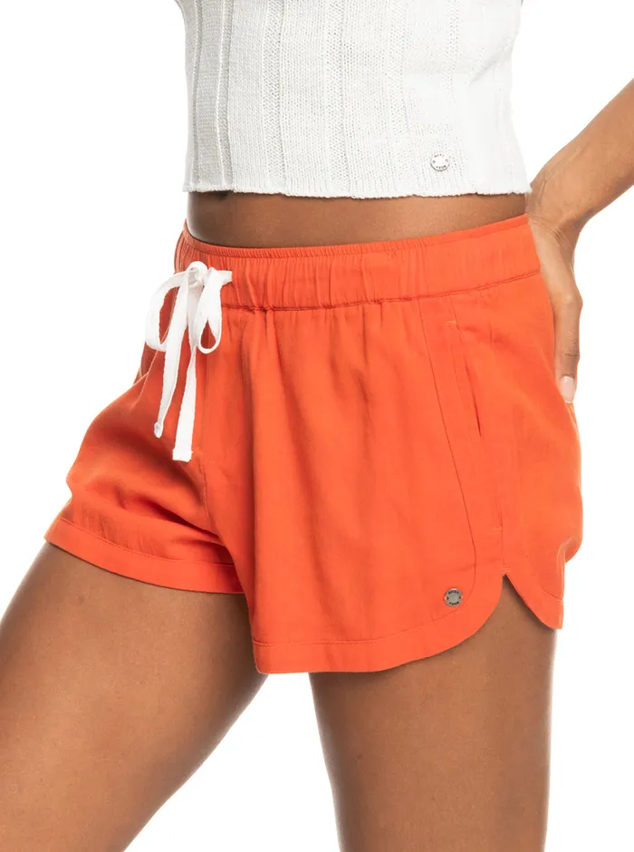 Roxy Shorts New Impossible Love Elastic Waist Shorts Tigerlily 8211 Womens