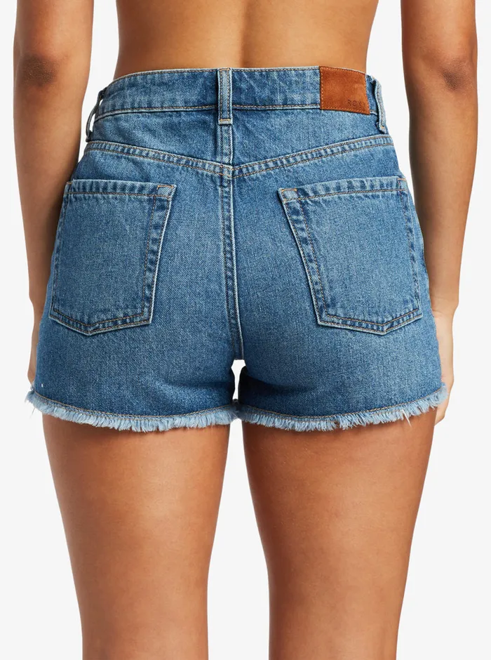 Roxy Shorts New Swell Denim Shorts Medium Blue 8211 Womens