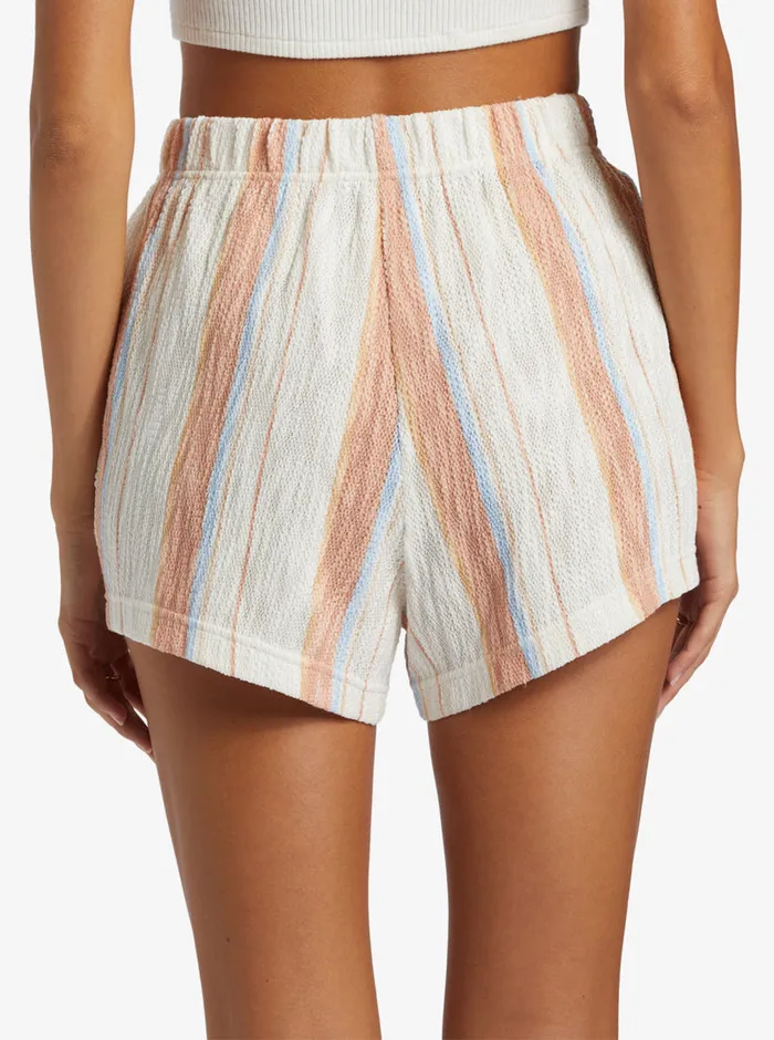 Roxy Shorts Todos Santos Sweat Shorts Cafe Creme Beach Blissed Strip 8211 Womens