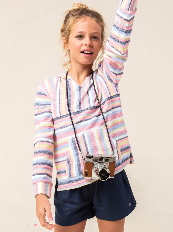 Roxy Skirts and Shorts 416 Una Mattina Elastic Waist Shorts Mood Indigo 8211 Girls