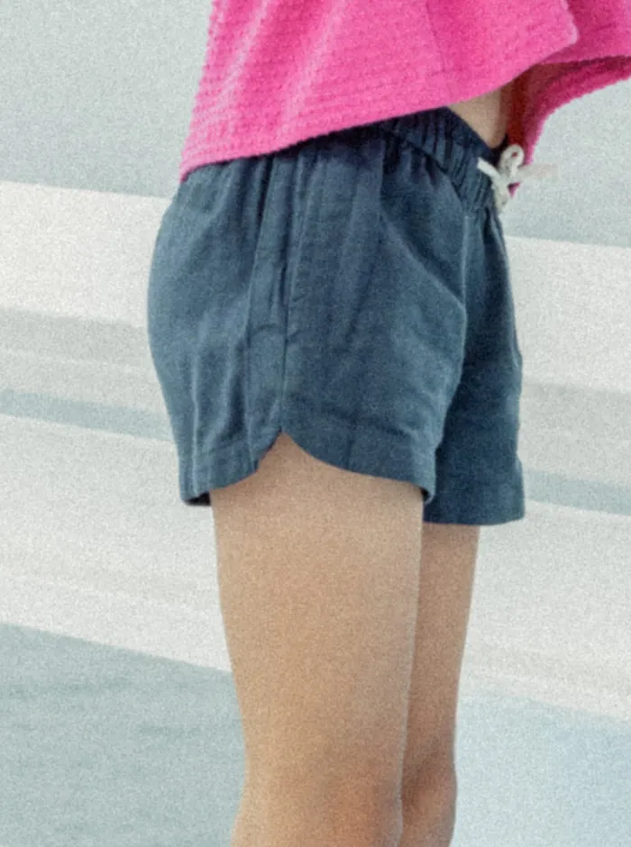 Roxy Skirts and Shorts 416 Una Mattina Elastic Waist Shorts Mood Indigo 8211 Girls