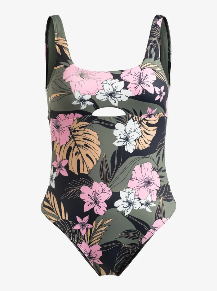 Roxy Skirts Pro The Double Line OnePiece Swimsuit Anthracite Classic Pro Surf 8211 Womens