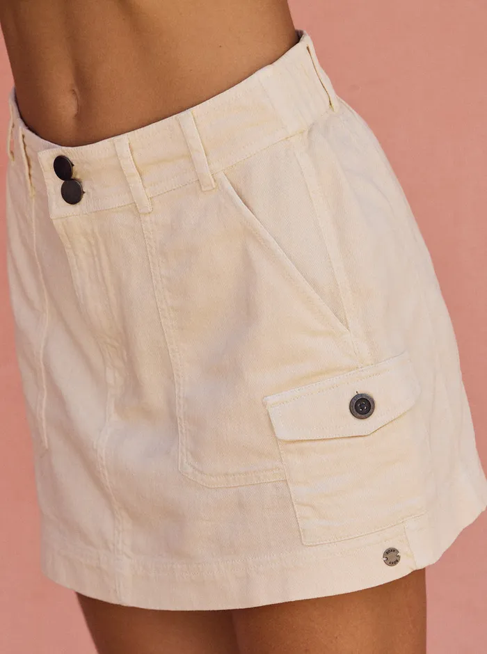 Roxy Skirts Roll With It Skirt Tapioca 8211 Womens