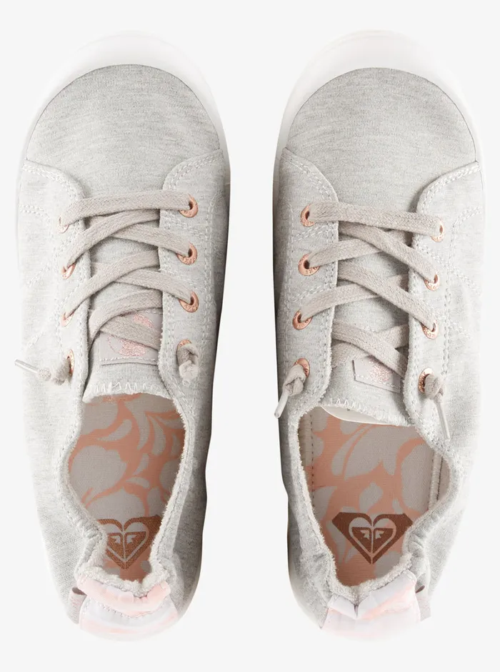 Roxy Sneakers Bayshore Plus Shoes Heather Greywhite 8211 Womens