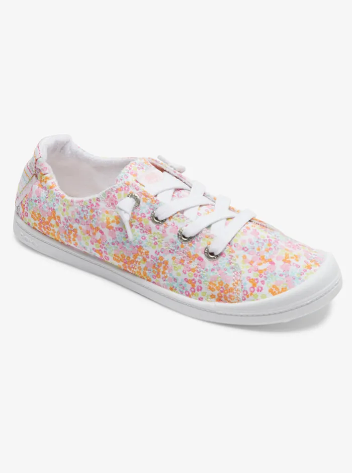 Roxy Sneakers Bayshore Shoes Whitecrazy Pinkorange 8211 Womens