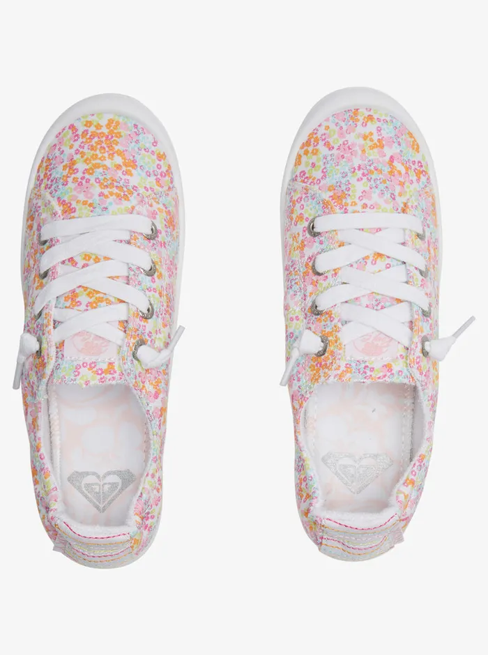 Roxy Sneakers Bayshore Shoes Whitecrazy Pinkorange 8211 Womens