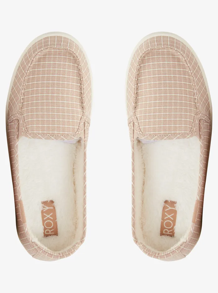 Roxy Sneakers Minnow Plus Fur Shoes Light Brown 8211 Womens