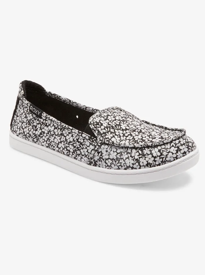 Roxy Sneakers Minnow SlipOn Shoes Blackwhite 8211 Womens