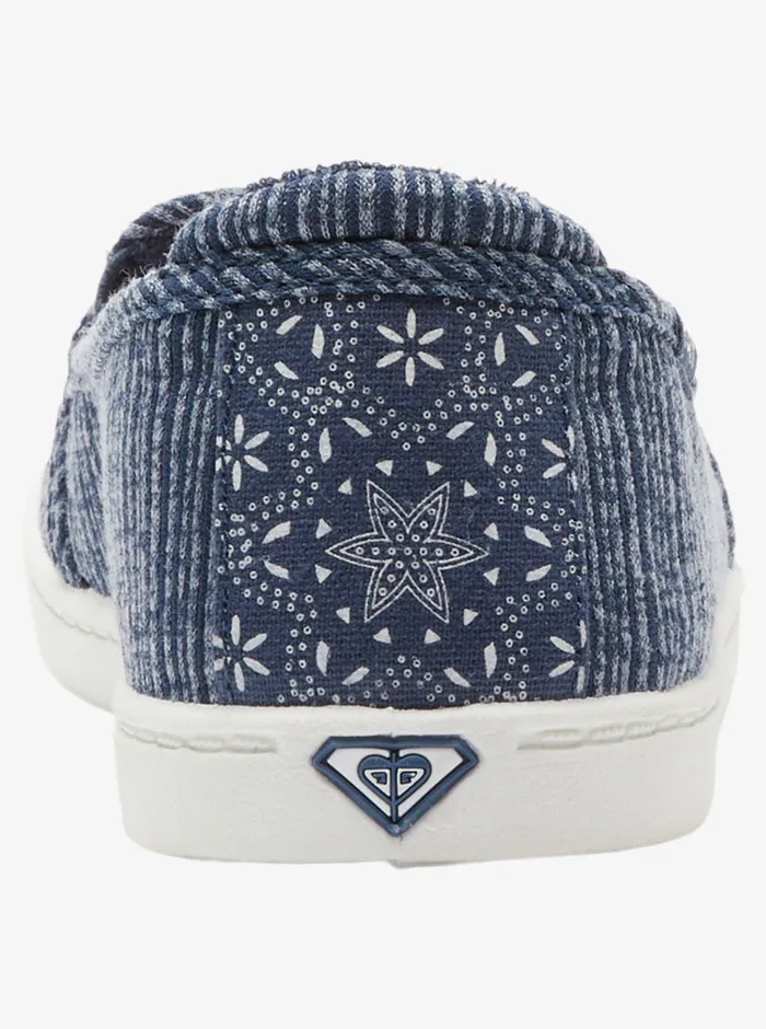 Roxy Sneakers Minnow SlipOn Shoes Navy 8211 Womens