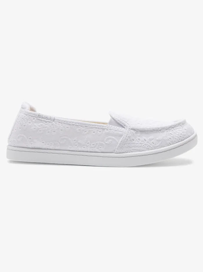 Roxy Sneakers Minnow SlipOn Shoes Whitewhite 8211 Womens