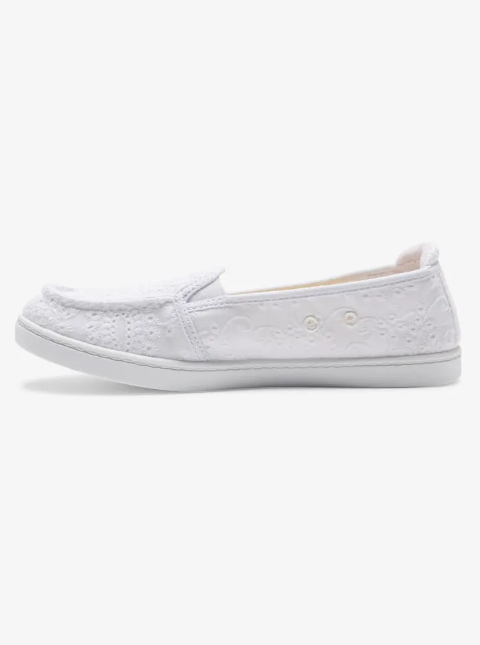 Roxy Sneakers Minnow SlipOn Shoes Whitewhite 8211 Womens