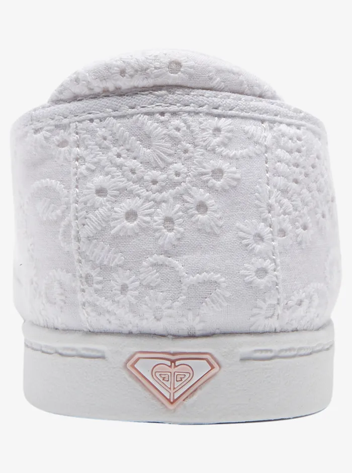 Roxy Sneakers Minnow SlipOn Shoes Whitewhite 8211 Womens
