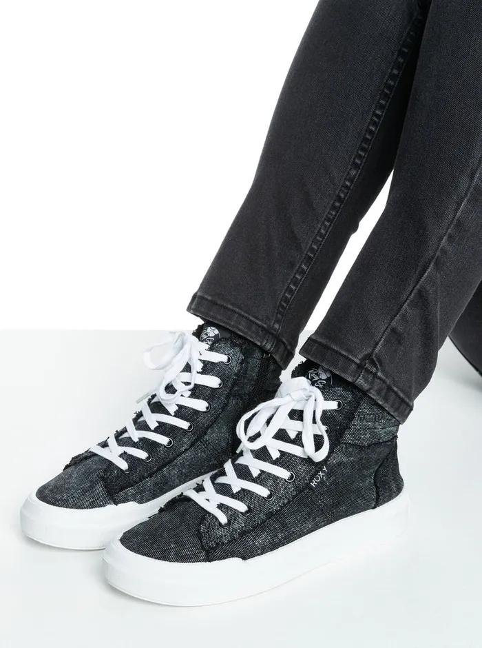 Roxy Sneakers Rae MidTop Shoes Black 8211 Womens