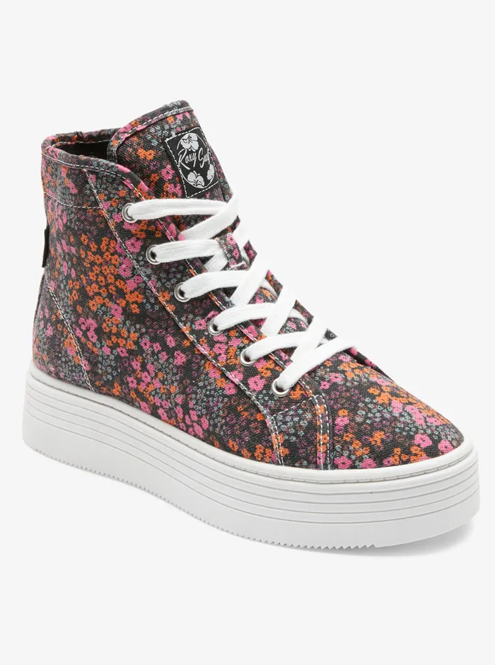 Roxy Sneakers Sheilahh 20 MidTop Shoes Black Multi 8211 Womens