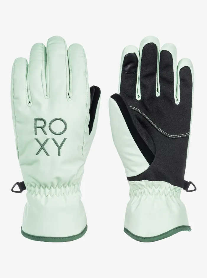 Roxy Snow Accessories Freshfield Technical SnowboardSki Gloves Cameo Green 8211 Womens